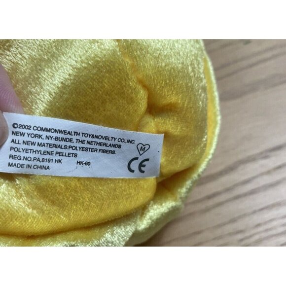 Commonwealth Hatching Egg Chick Happy Easter Plush Yellow Embroidered 8 in 2002 - Picture 8 of 10